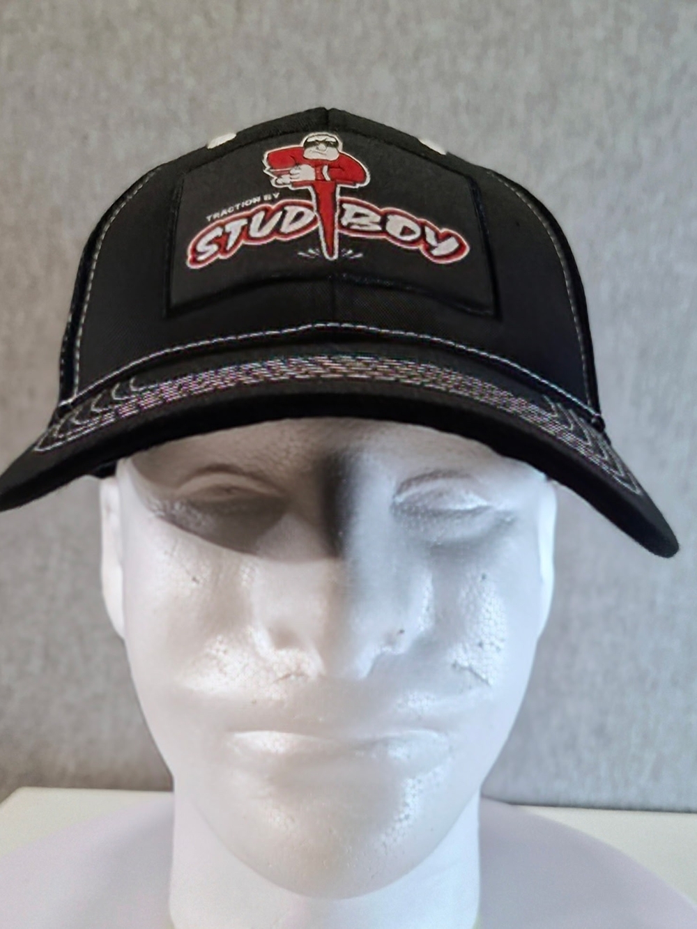 Stud Boy Men's Black Logo Patch Baseball Cap